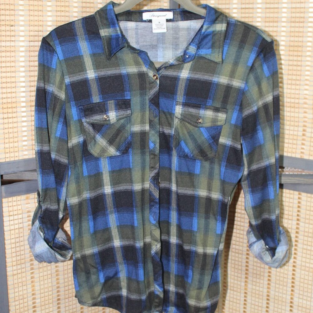 Passport Plaid Flannel Button Down